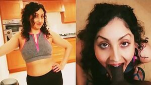 योग पैंट में बिग गधा भारतीय प्रेमिका सबसे अच्छा मौखिक सेक्स देता है